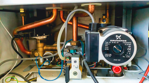 Central heating inside workings