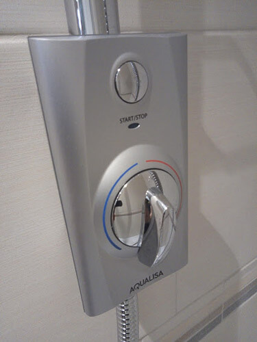Power shower control unit